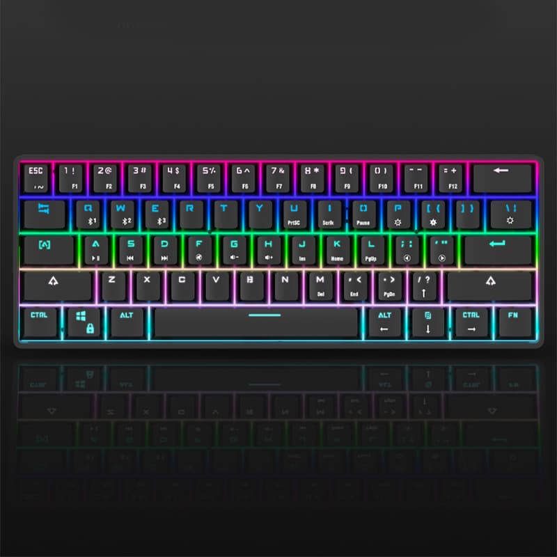 Wireless Bluetooth mechanical keyboard with colorful PBT keycaps
