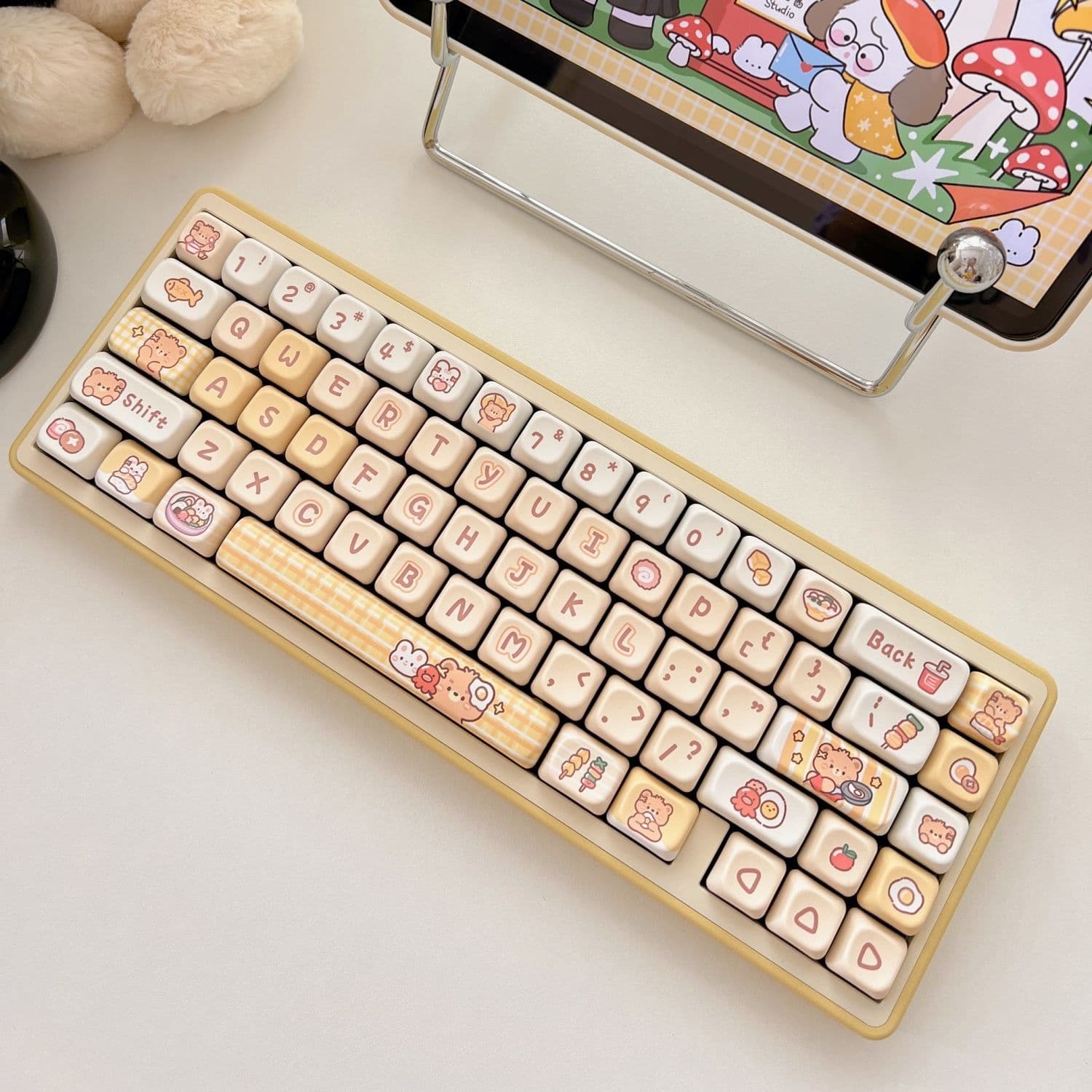 PBT key cap heat sublimation